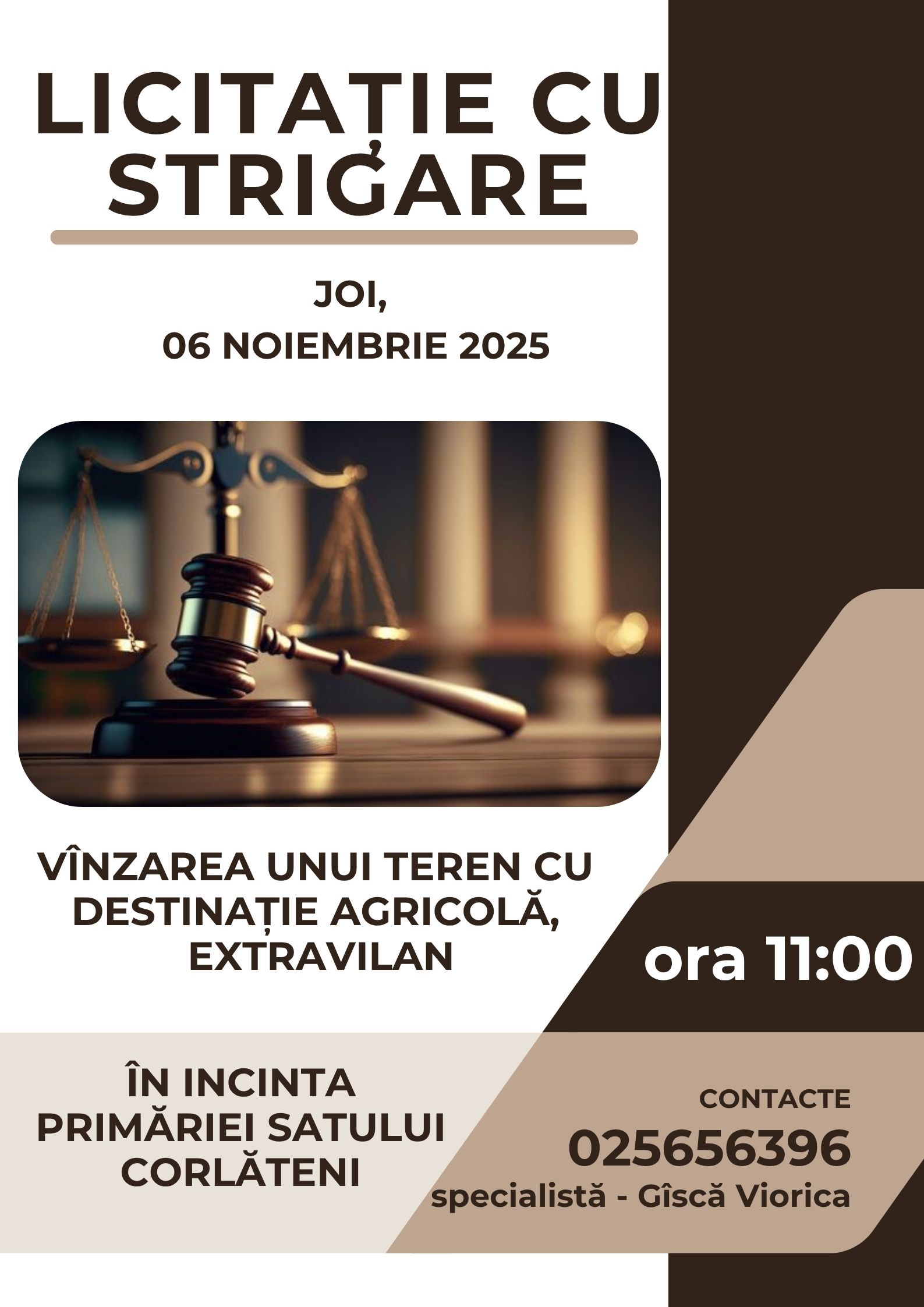 licitație cu strigare