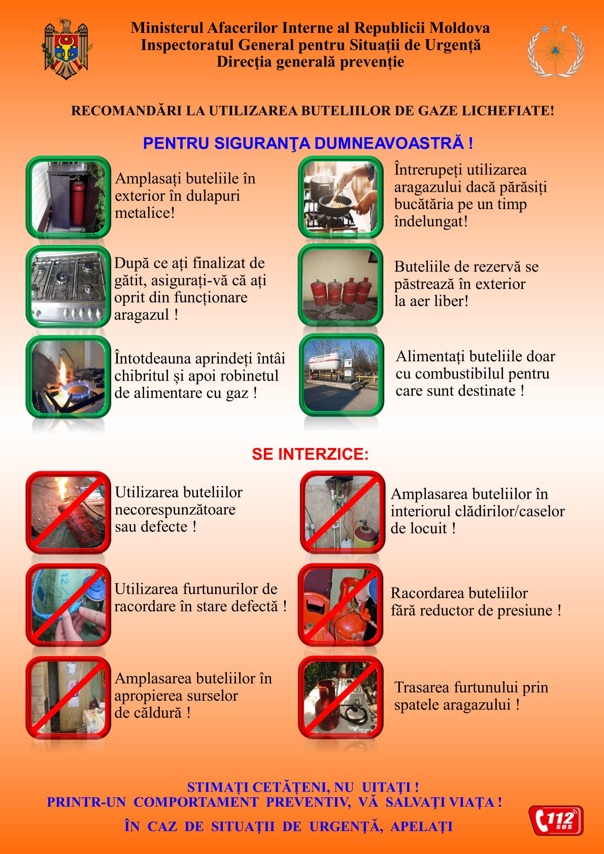 Recomandări la utilizarea buteliilor de gaze lichefiate (1)