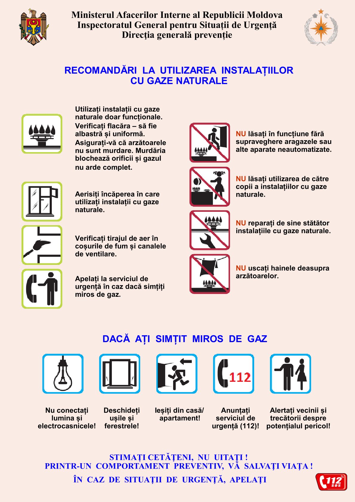 Recomandări la utilizarea instalațiilor cu gaze naturale (1)